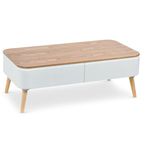 3S. x Home - Table Basse Scandinave Bois Blanc ACHUMAWI 3S. x Home - 3S. x Home