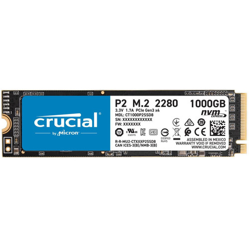 Crucial - P2 3D NAND - 1 To - M.2 NVMe PCIe Crucial - Disque SSD Pci-express 3.0 4x