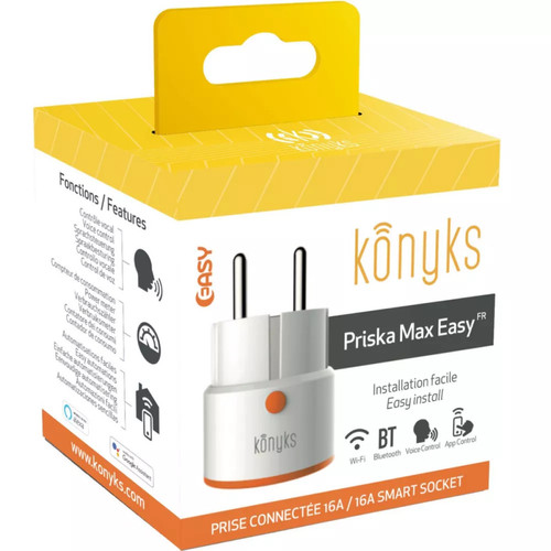 Konyks - Priska Max Easy 16A - Prise connectée WiFi Konyks - Eclairage connecté Konyks