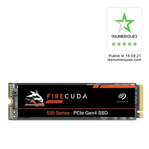Seagate - FireCuda 530 1 To - M.2 2280 - PCI 4.0 NVMe 1.3 Seagate - SSD 1To Disque SSD