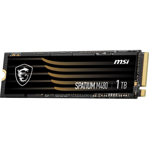 Msi - SPATIUM M480 1 To - PCI-Express 4.0 NVMe M.2 880 Msi - Disque SSD 1000