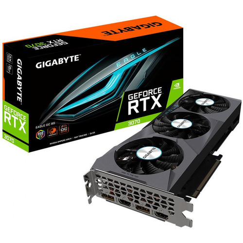 Gigabyte - GeForce RTX 3070 EAGLE OC 8Go (rev. 2.0) LHR Gigabyte - Profitez de la livraison offerte sur les composants vendus et expédiés par Rue du Commerce