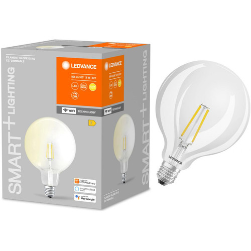 Lampe connectée Ledvance Ampoule connectée Smart+ WIFI - Globe 125 - E27 - Puissance variable