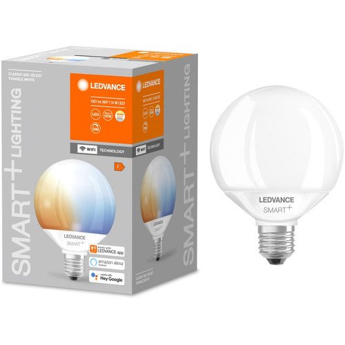 Ledvance - Ampoule connectée Smart+ WIFI Globe95 dépolie 100W E27 - Variation de blancs Ledvance - Lampe connectée Oui
