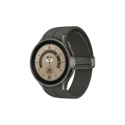 Samsung - Galaxy Watch5 Pro - 45mm - Bluetooth - Titanium Samsung - Idées cadeaux pour Noël Objets connectés