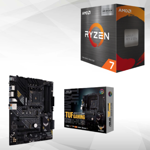 Amd - Ryzen™ 7 5800X 3D - 3.4/4.5 GHz + B550-PLUS TUF GAMING - ATX Amd  - Kit d'évolution