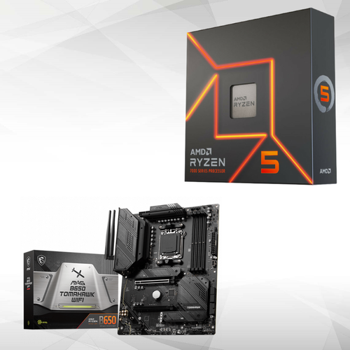 Amd - AMD Ryzen 5 7600 + MAG B650 TOMAHAWK WIFI Amd  - Kit d'évolution