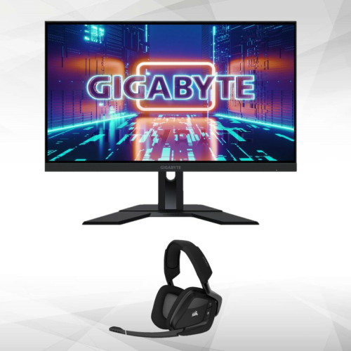 Gigabyte - 27" LED M27Q (rev2.0) + VOID Pro RGB ELITE Wireless (noir) - Sans fil Gigabyte - Moniteur PC Amd freesync