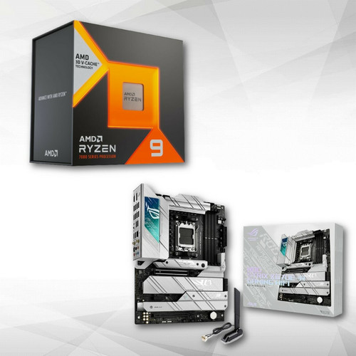 Asus - ROG STRIX X670E-A GAMING WIFI +  AMD Ryzen 9 7950X3D (4.2 GHz / 5.7 GHz) Asus - Kit d'évolution