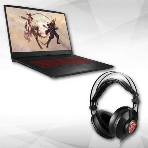 Msi - Katana GF76-11UC-062XFR + Casque gaming H991 - Filaire - Noir/Rouge Msi - PC Portable Gamer Freedos