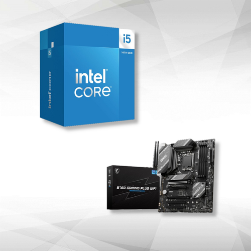 Intel - Intel® Core™ i5-14400F - 2.5/4.7 GHz + B760 GAMING PLUS Intel  - Processeur