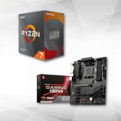 Amd - Ryzen™ 7 5700X - 4.6/3.4GHz + MSI B550 GAMING GEN3 Amd - Kits évolution AMD Kit d'évolution