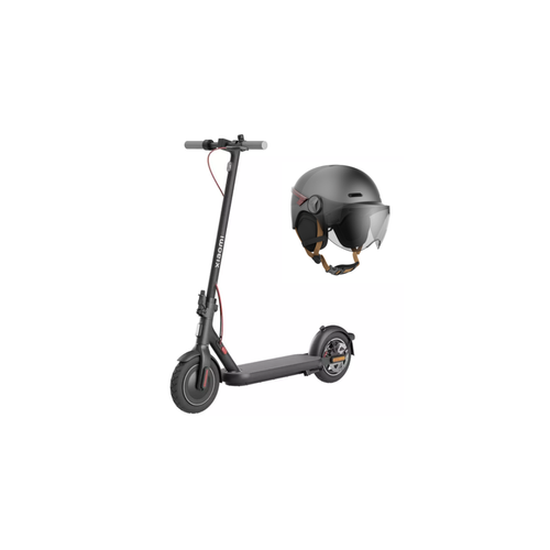XIAOMI - Xiaomi Electric Scooter 4 FR Noir + CASR Helmet LED Glow - Taille L - Anthracite XIAOMI  - Trottinette électrique