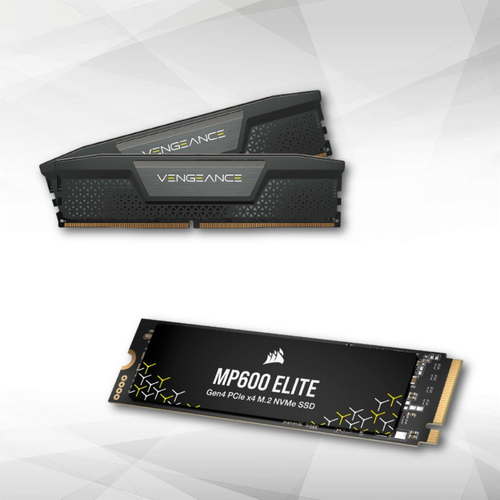Corsair - Disque SSD M.2 NVMe MP600 ELITE - 1 To + Vengeance DDR5 32 Go (2 x 16 Go) 5600 MHz CL36 - Noir Corsair  - Stockage Composants