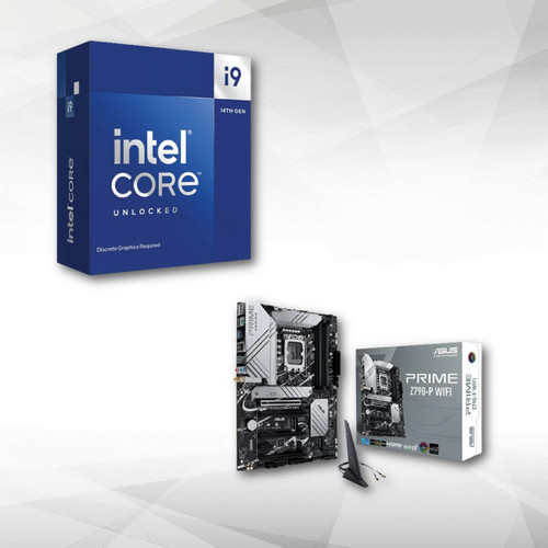Intel - Intel Core i9-14900KF (3.2 GHz / 5.8 GHz) + PRIME Z790-P WIFI Intel - Kits évolution Intel Kit d'évolution