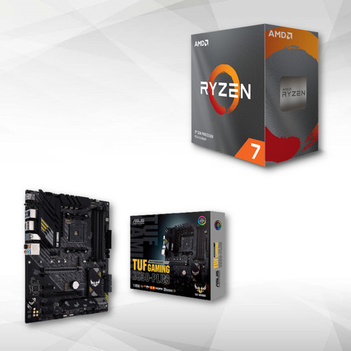 Amd - Ryzen 7 5700X - 4.6/3.4GHz + AMD B550-PLUS TUF GAMING - ATX Amd - Kit d'évolution Amd