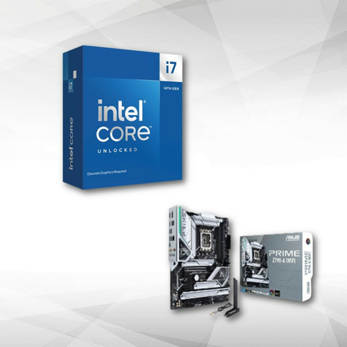 Intel - Intel Core i7-14700KF (3.4 GHz / 5.6 GHz) + PRIME Z790-A WIFI Intel - Kit d'évolution