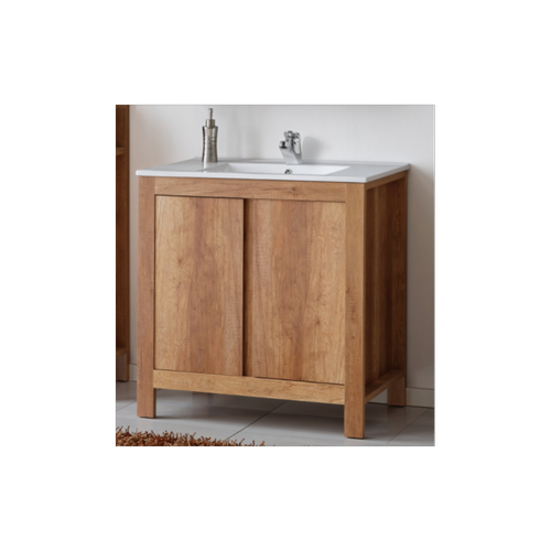 Ac-Deco - Ensemble meuble vasque salle de bain - Bois - 60 cm - Classic Oak Ac-Deco  - Plomberie & sanitaire