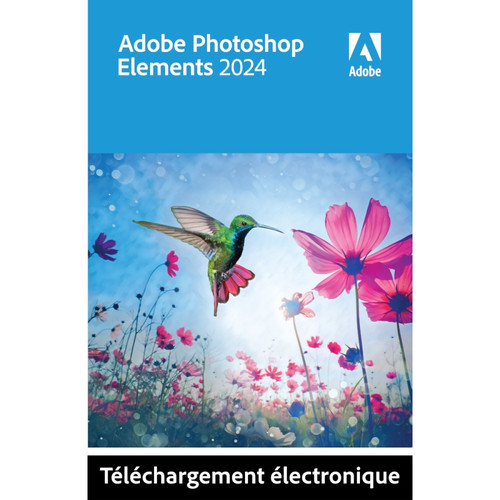 Logiciels pour Mobile Adobe Adobe Photoshop Elements 2024 - Licence perpétuelle - 2 PC - A télécharger