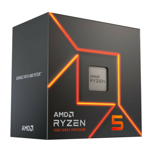 Amd - AMD Ryzen 5 7600 Wraith Stealth (3.8 GHz / 5.1 GHz) Amd  - Processeur