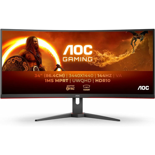 Aoc - 34" LED CU34G2XE/BK Aoc - Le meilleur de l'écran PC à petit prix !