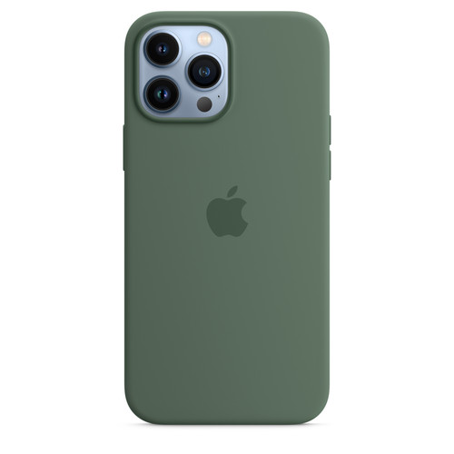 Apple - Apple Coque en silicone avec MagSafe pour iPhone 13 Pro Max - Eucalyptus Apple - Accessoires officiels Apple iPhone Accessoires et consommables