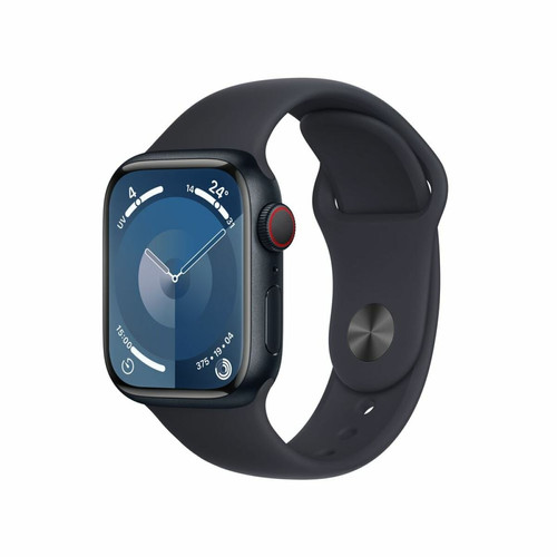 Apple - Apple Watch Series 9 GPS 41 mm Boîtier en aluminium minuit avec bracelet sport minuit M/L Apple - Idées cadeaux pour Noël Objets connectés