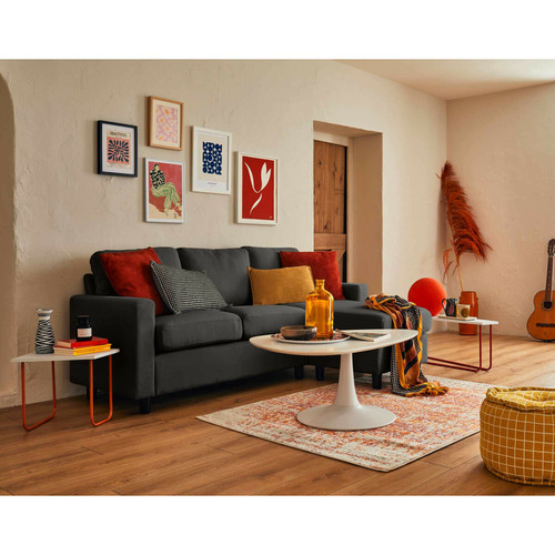 Canapés Bestmobilier Vianon - canapé d'angle réversible - 4 places - en tissu