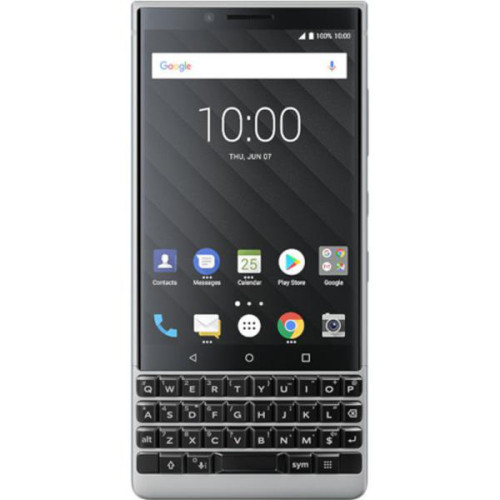 Blackberry - BlackBerry Key2 Dual SIM 64GB 6GB RAM BBF100-6 Silver-Black Blackberry - Blackberry