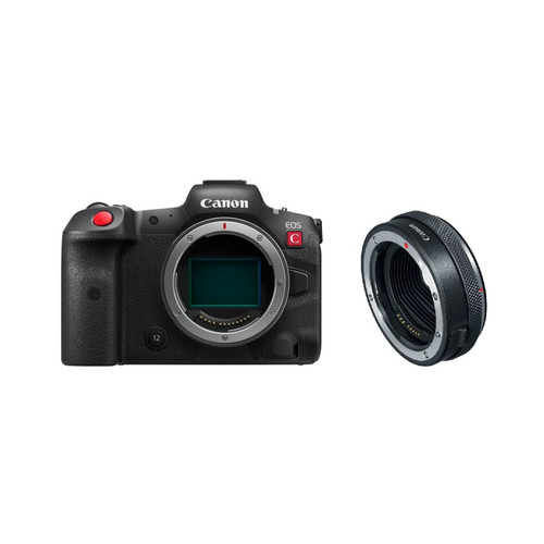 Appareil Hybride Canon Boîtier Canon EOS R5C + adaptateur de montage avec bague de contrôle EF-EOS R