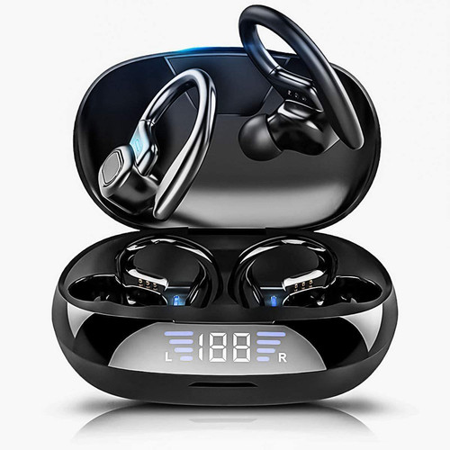 Chrono - Écouteurs sans fil Casque de course Bluetooth, écouteurs Bluetooth avec écouteurs auriculaires Casque de sport IPX65 étanche avec casque stéréo HiFi pour salle de sport et entraînement（noir） Chrono  - Ecouteurs Intra-auriculaires Sport Son audio
