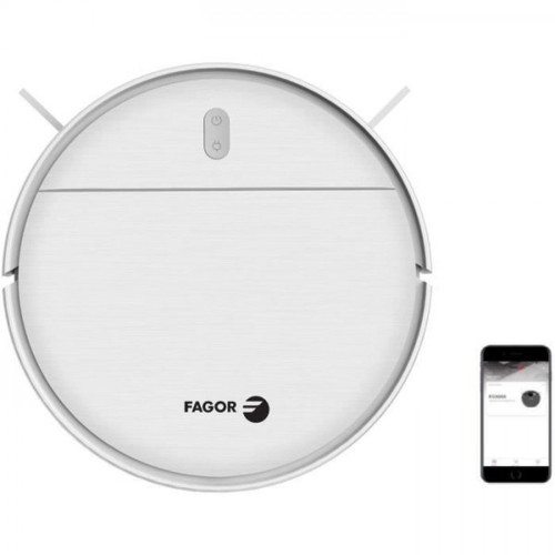 Fagor - Aspirateur Robot   Wifi FAGOR FG028 - 3 en 1 : Balaye, aspire et lave - Bac poussiere : 200 ml - Bac a eau : 230 ml Fagor - Fagor