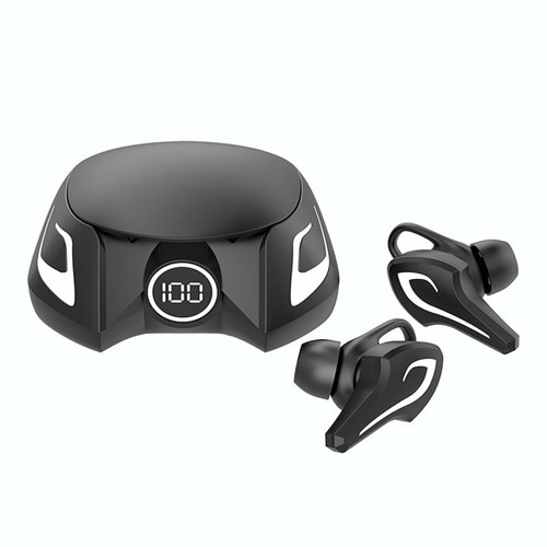 Ecouteurs intra-auriculaires Generic Casque De Jeu Bluetooth 3 Modes Tws Casque Sans Fil Running Sports Earbuds K8 Noir