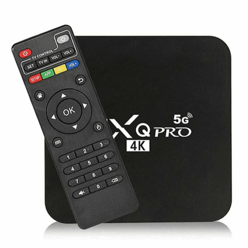 Passerelle Multimédia Generic Mxq Pro Tv Box 4K 5G Android 10 Hd Player D9 Pro Internet Tv Box Mx 9 Set Top Box Noir 4 32G Eu Plug