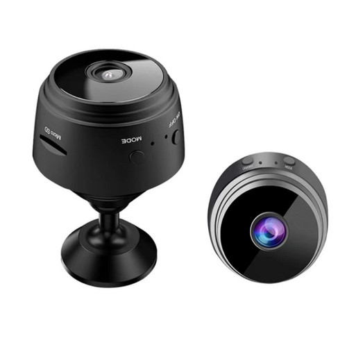 Webcam Generic Caméra WiFi de sécurité sans fil Mini espion caché petite caméra IP Smart Home vision nocturne caméra de surveillance magnétique, batterie intégrée, APP Live View, enregistrement direct de carte, grand Angle de 150°