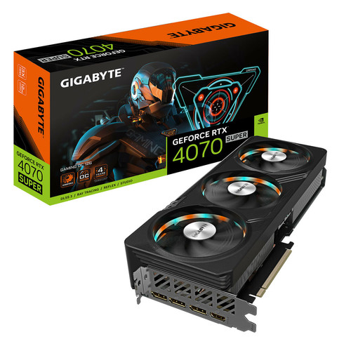 Gigabyte - GeForce RTX 4070 SUPER GAMING OC 12G Gigabyte - Carte Graphique Gamer Composants