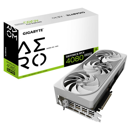 Gigabyte - GeForce RTX 4080 SUPER AERO OC 16G Gigabyte - Carte Graphique 16 go