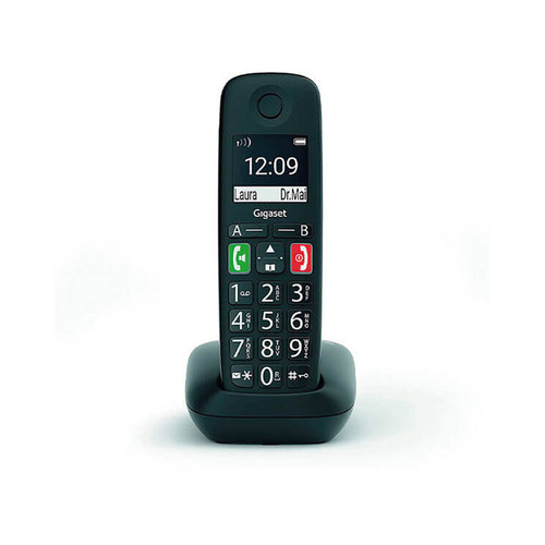 Gigaset - Téléphone sans fil Dect Gigaset E290 Noir Gigaset  - Téléphone fixe