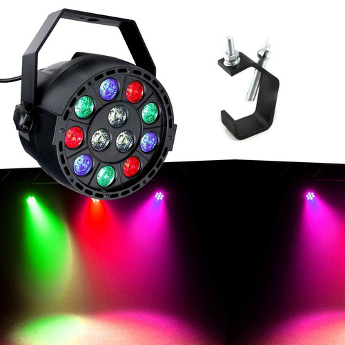 Effets à LED Ibiza Light Jeu de lumière PROJECTEUR A LED PAR MINI RGBW IBIZA + crochet de fixation