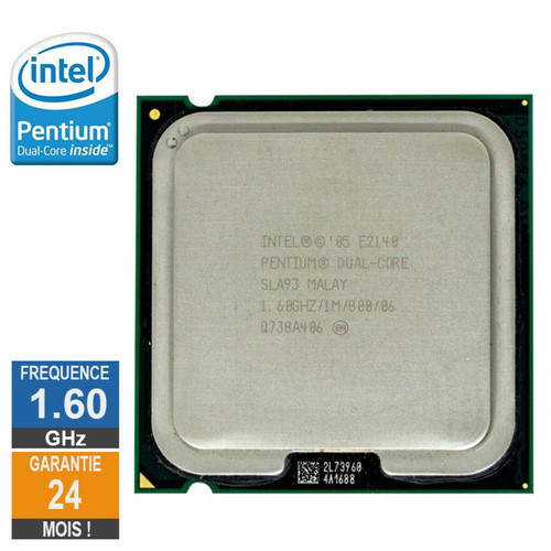 Intel - Processeur Intel Pentium Dual-Core E2140 1.60GHz SLA93 LGA775 1Mo Intel  - Processeur reconditionné