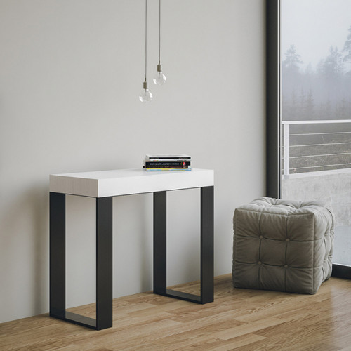 Itamoby - Console extensible 90x40-300cm table à manger design en métal blanc Tecno Itamoby - Itamoby