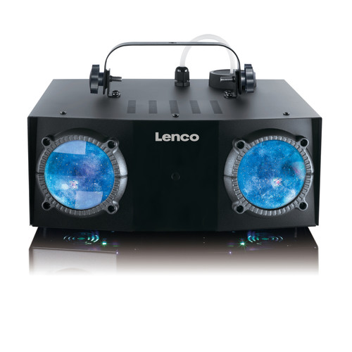 Effets à LED Lenco Jeu de lumière à double matrice et machine à fumée LFM-110BK Noir