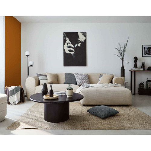 Lisa Design - Aumance - canapé d'angle droit 4 places - en velours côtelé Lisa Design  - Canapés D'angle