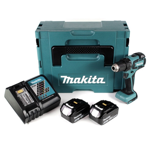 Makita - Makita DDF 459 RMJ Perceuse-visseuse sans fil 18V 45Nm + Makpac + 2x Batteries 4,0 Ah + Chargeur Makita - Perceuses, visseuses sans fil Perceuse