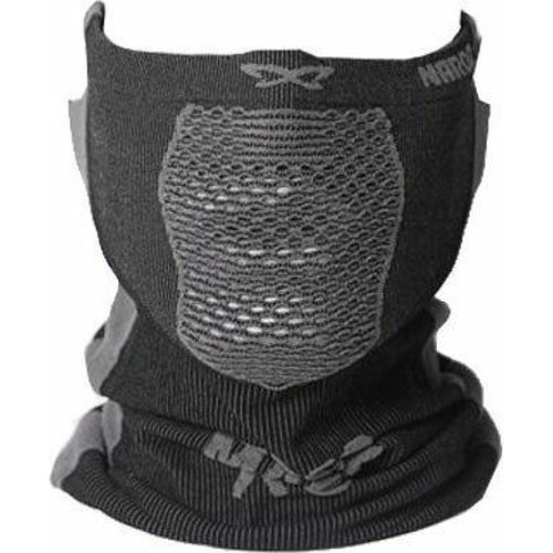 Accessoires fitness marque generique Naroo X5s Guêtre de sport réversible 2 en 1, anti-transpiration, protection contre les UV et les insectes avec support d'oreille, anti-buée pour le cyclisme, la randonnée (Noir-Gris)
