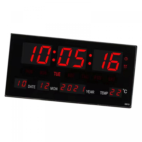 Horloges, pendules marque generique Horloge murale numérique grand calendrier d'affichage à LED