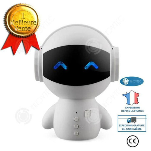 Enceinte nomade marque generique I® Robot Bluetooth Mini haut-parleur K chanson artefact maison sans fil créatif jouet pour enfants cadeau haut-parleur personnalisé