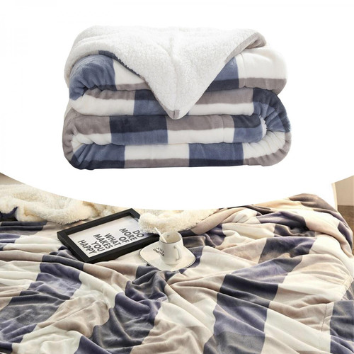 Literie de relaxation marque generique Le Grand Canapé-lit De La Maison De Couverture Douce Chaude En Polaire Jette 200x230cm Bleu Royal
