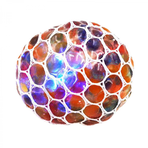 marque generique - Squishy Mesh Ball LED Glitter Squeeze Toys Raisin Anti Stress Sensory Ball marque generique  - Santé et bien être connectée