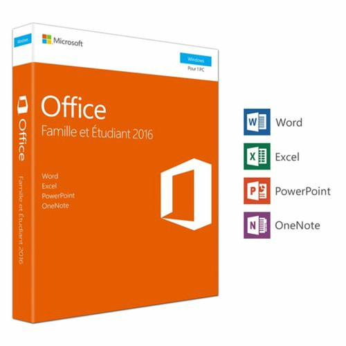 Utilitaires Bureautique Microsoft Office Famille & Etudiant 2016 Mac